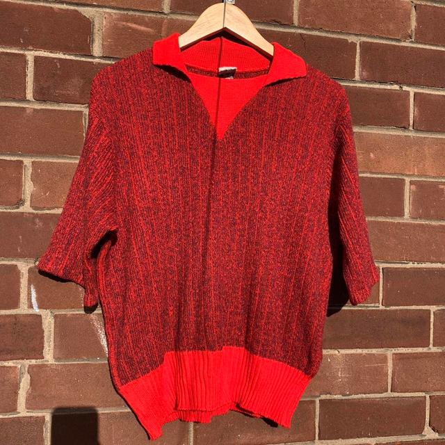 Vintage Men's Jumper - Red - M on Productcaster.