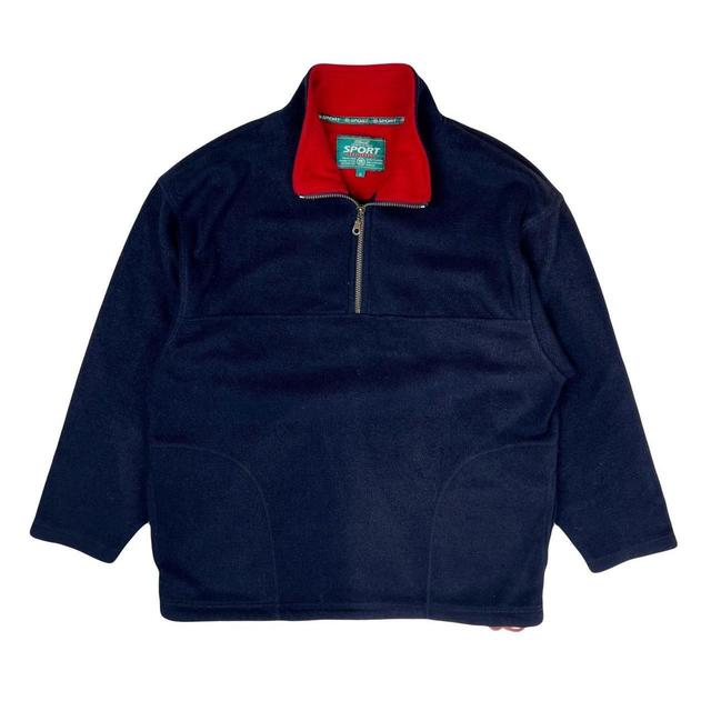 Vintage Men's Jumper - Navy - M on Productcaster.