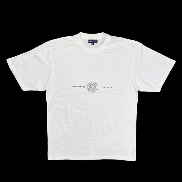 GANT Men's T-shirt - White - L on Productcaster.