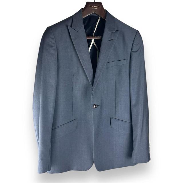 Reiss Men's Tailored jacket - Blue/Grey - S on Productcaster.