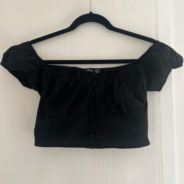 Boohoo Women's Crop top - Black - 10 on Productcaster.