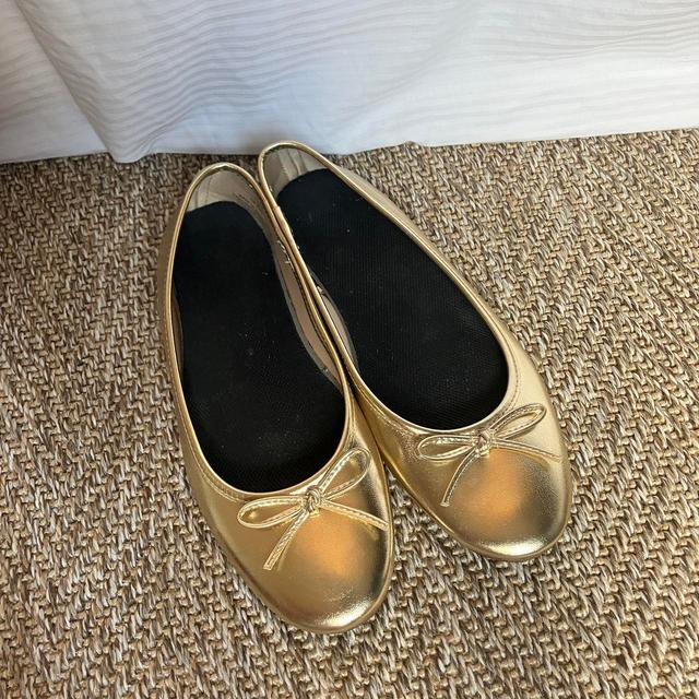 H&M Women's Ballet shoes - Gold - UK 5 on Productcaster.