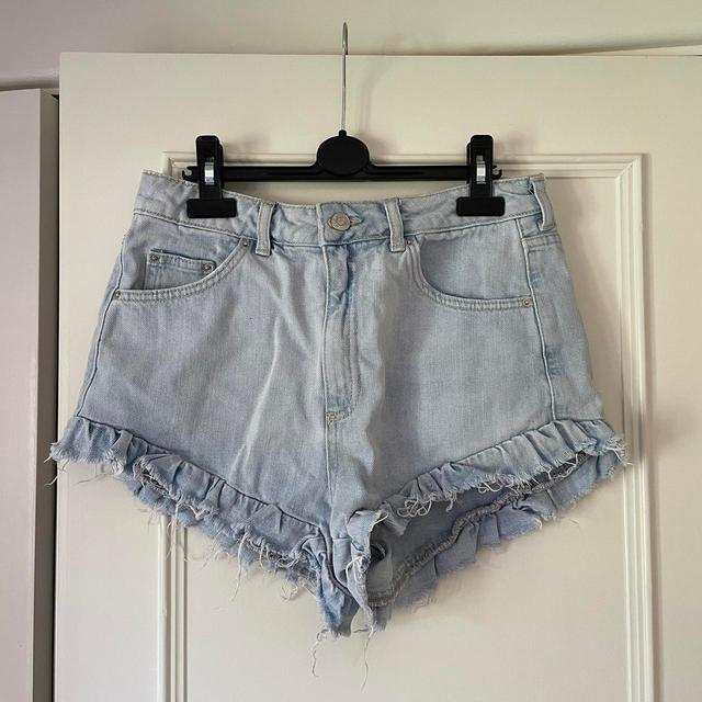 Topshop Women's Shorts - Blue - UK 10 on Productcaster.