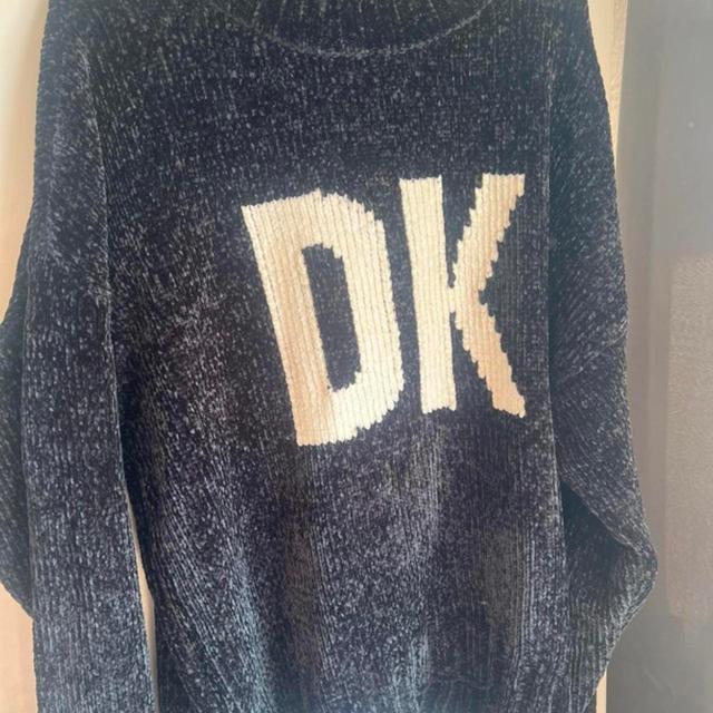 DKNY Women's Jumper - Black/White - 10 on Productcaster.