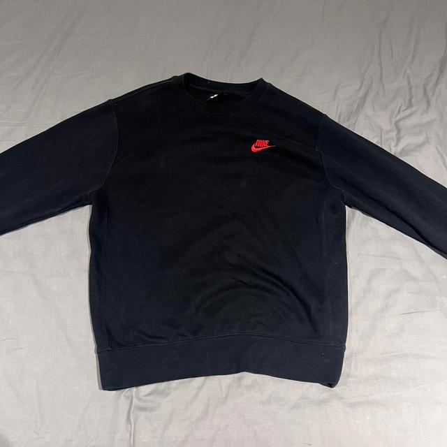 Nike Men's Jumper - Black/Navy - S on Productcaster.