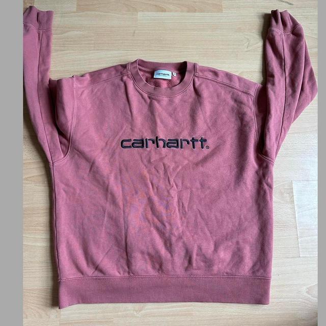 Carhartt WIP Men's Sweatshirt - Black/Pink - S on Productcaster.