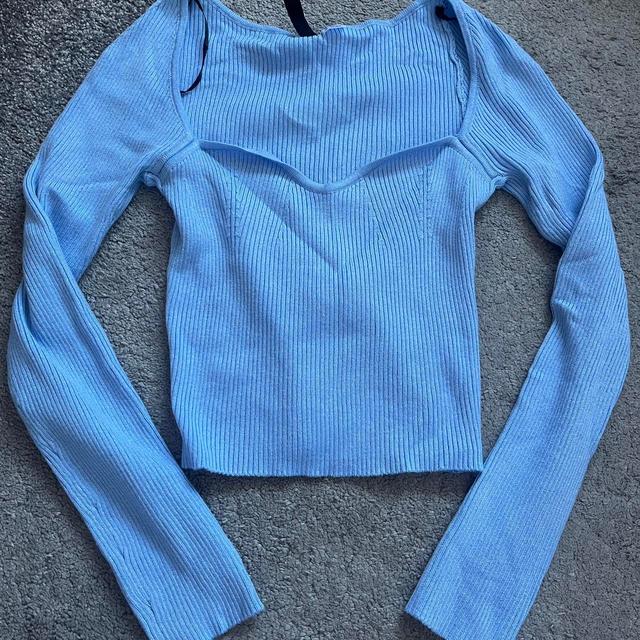 H&M Women's Jumper - Blue - XS on Productcaster.