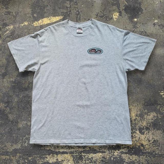 Vintage Men's T-shirt - Grey - XL on Productcaster.