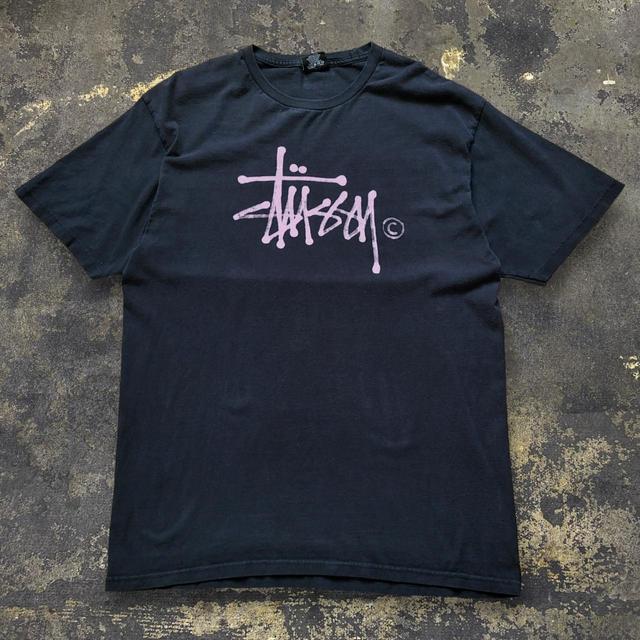 Stüssy Men's T-shirt - Black - L on Productcaster.