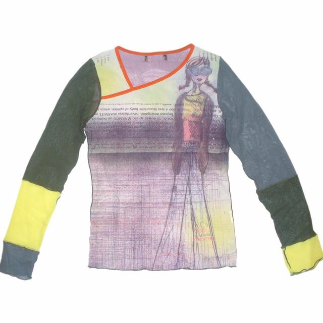 Cop Copine Women's Top - Grey/Yellow - 8 on Productcaster.