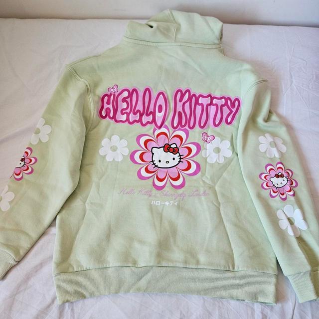 Hello Kitty Women's Hoodie - Pink/Green - S on Productcaster.