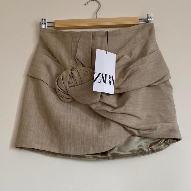 Zara Women's Mini Skirt - Tan - S on Productcaster.