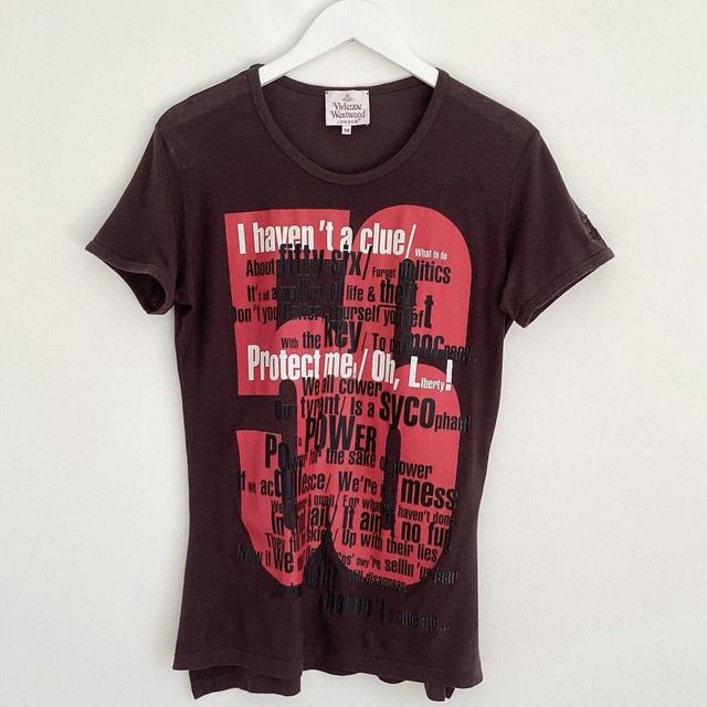 Vivienne Westwood Men's T-shirt - Brown - M on Productcaster.