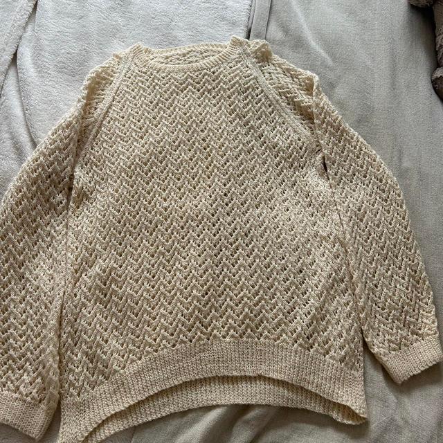 Women's Jumper - Cream - L on Productcaster.