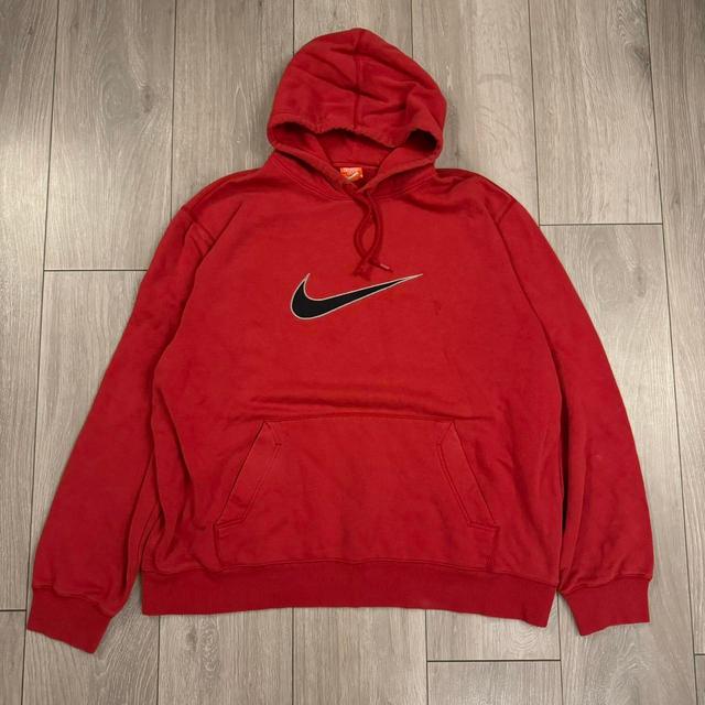 Nike Men's Hoodie - Red - XXL on Productcaster.