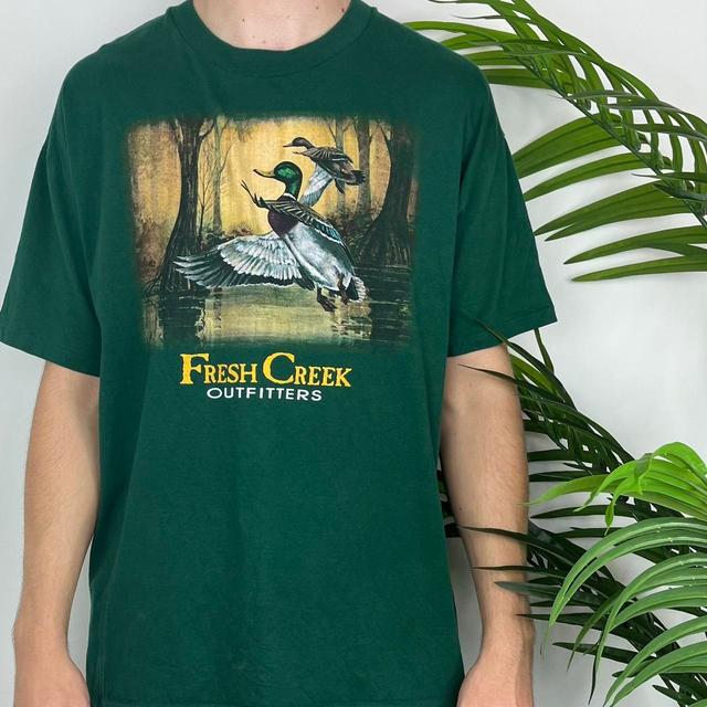 Hanes Men's T-shirt - Green - XL on Productcaster.