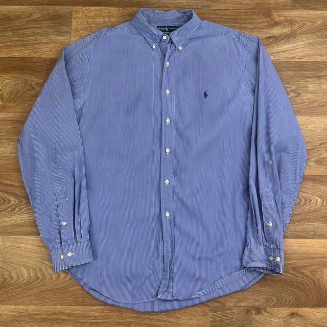 Ralph Lauren Men's Shirt - Blue/Purple - L on Productcaster.