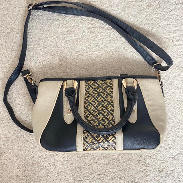 Women's Bag - Cream/Black on Productcaster.