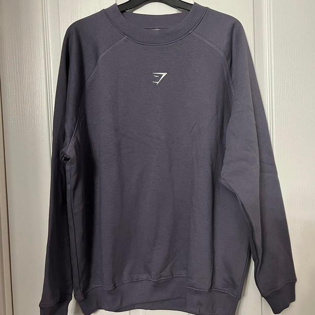 Gymshark Men's Sweatshirt - Purple - S on Productcaster.