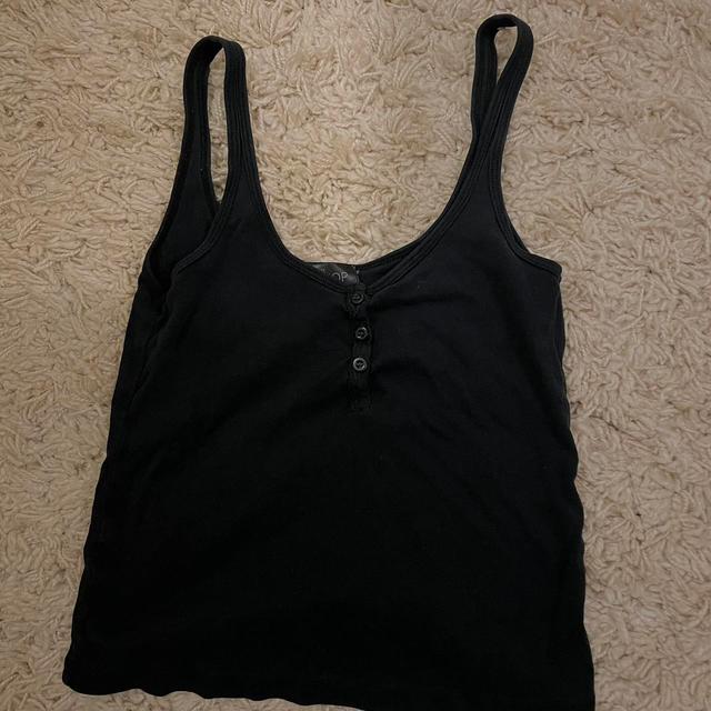 Topshop Women's Crop top - Black - 6 on Productcaster.