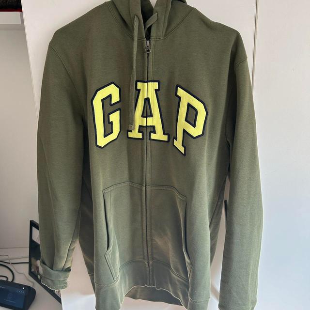 Gap Men's Hoodie - Khaki - M on Productcaster.