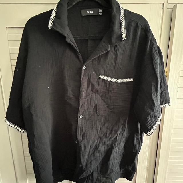 Bershka Men's Shirt - Black - M on Productcaster.