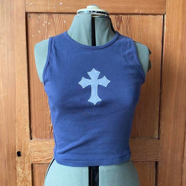 Subdued Women's Crop top - Blue/Navy - M on Productcaster.