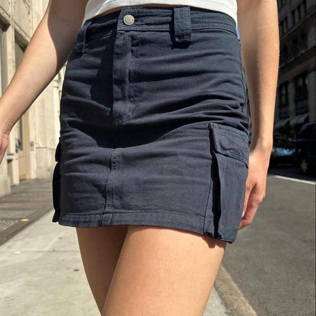 Brandy Melville Women's Skirt - Navy - One size on Productcaster.