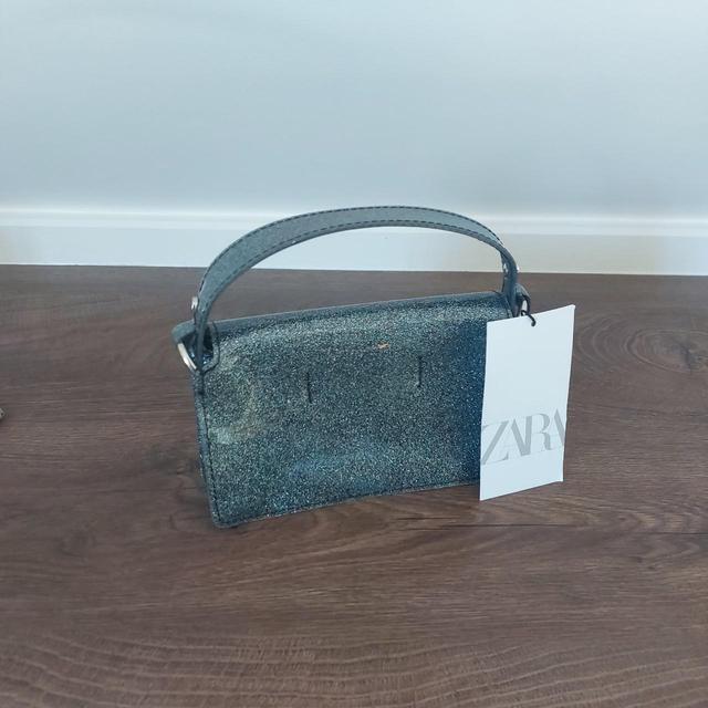 Zara Women's Clutch bags - Blue/Silver on Productcaster.