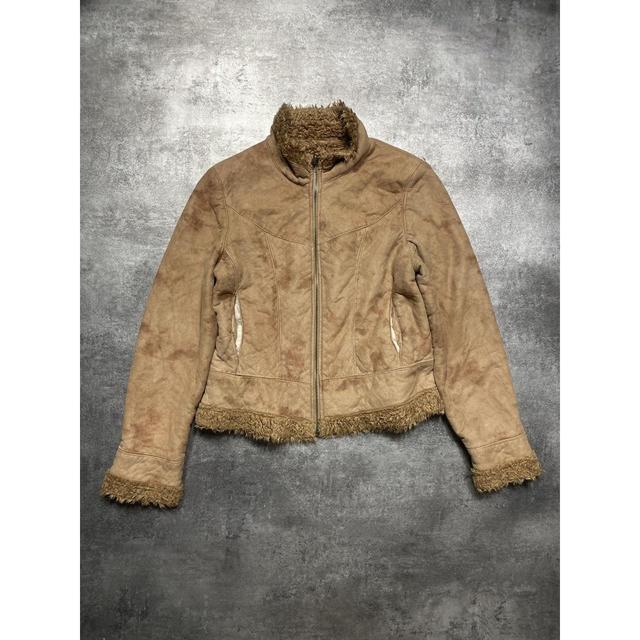 Vintage Women's Bomber Jacket - Brown - XS on Productcaster.