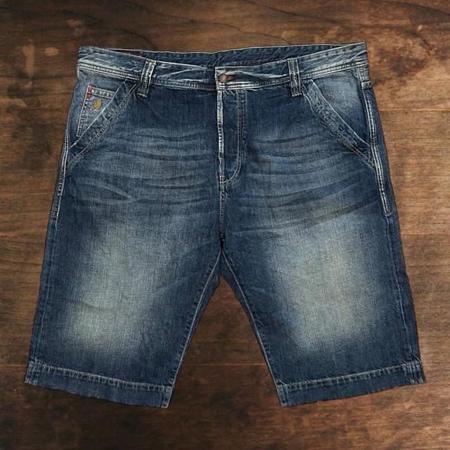 Unique Vintage Men's Shorts - Blue/Navy - 40" on Productcaster.