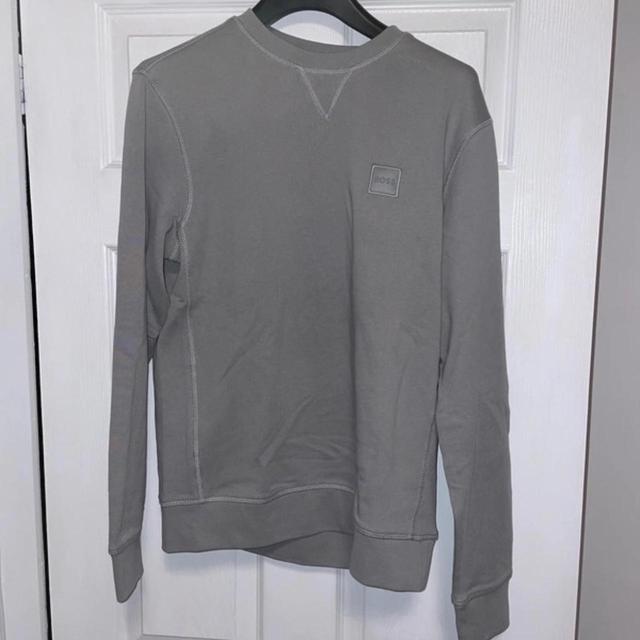 Hugo Boss Men's Sweatshirt - Grey - S on Productcaster.