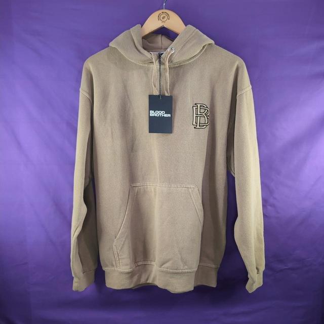 Blood Brother Men's Hoodie - Tan - S on Productcaster.