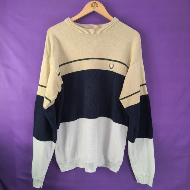 Ralph Lauren Men's Jumper - Cream/Multi - L on Productcaster.