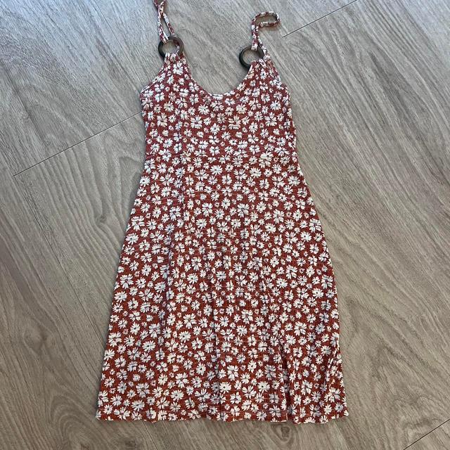 Topshop Women's Dress - Red/Orange - 8 on Productcaster.