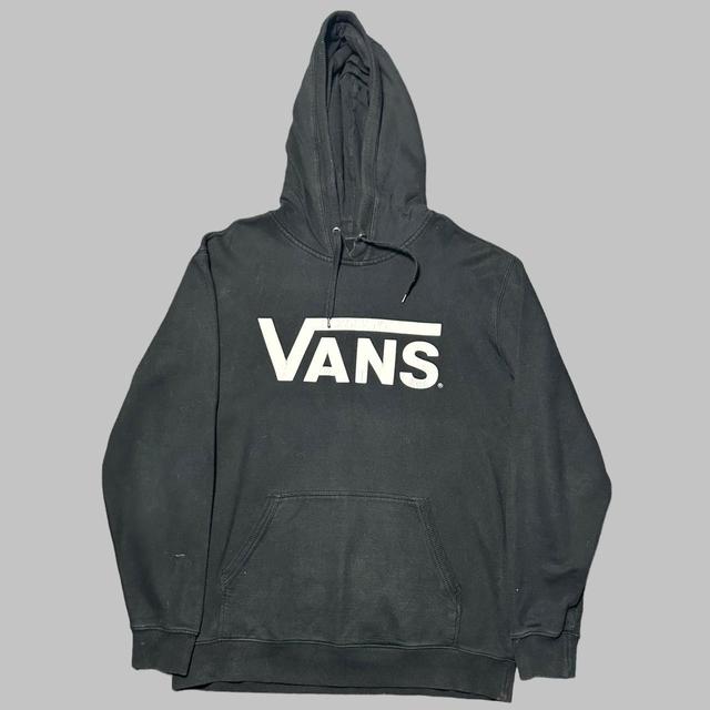 Vans Men's Hoodie - Black/White - M on Productcaster.