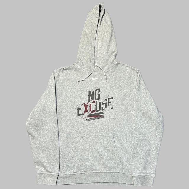 Nike Men's Hoodie - Grey/White - M on Productcaster.