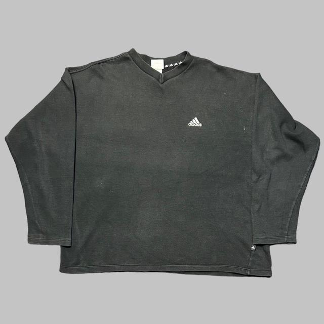 Adidas Men's Sweatshirt - Black/White - XL on Productcaster.