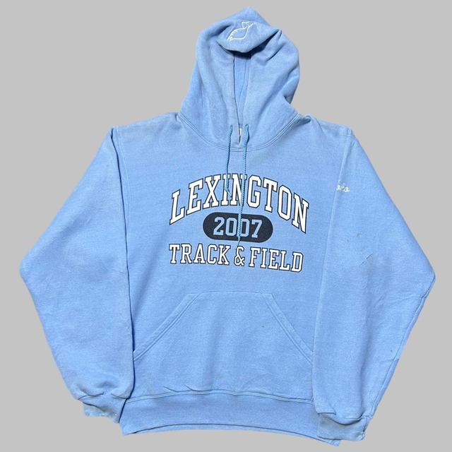 The Unbranded Brand Men's Hoodie - Blue/White - M on Productcaster.