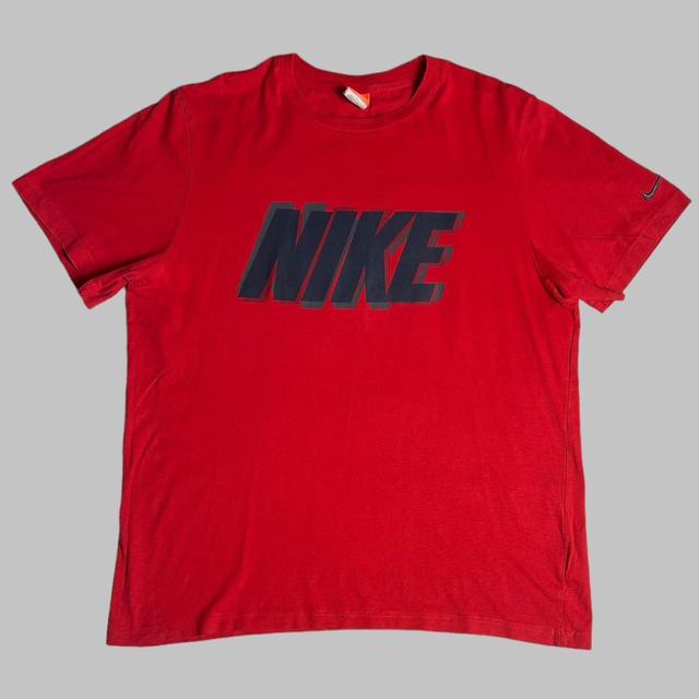 Nike Men's T-shirt - Red/Black - L on Productcaster.