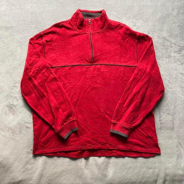 Preloved Men's Sweatshirt - Red - XL on Productcaster.