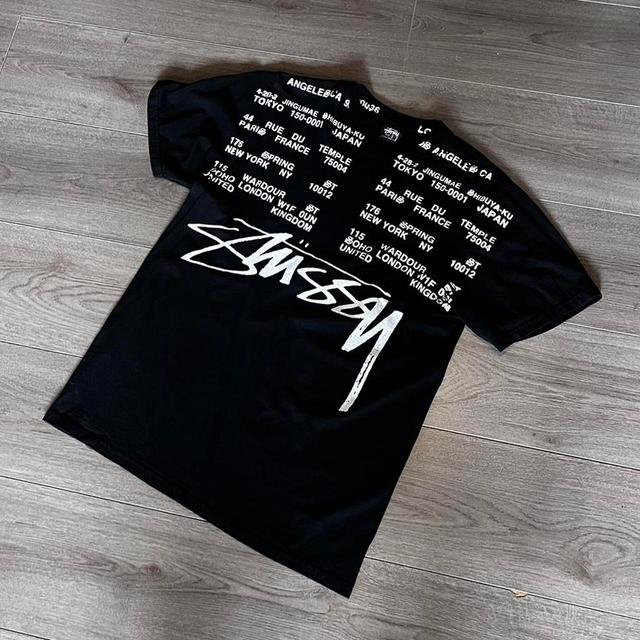 Stüssy Men's T-shirt - Black - S on Productcaster.