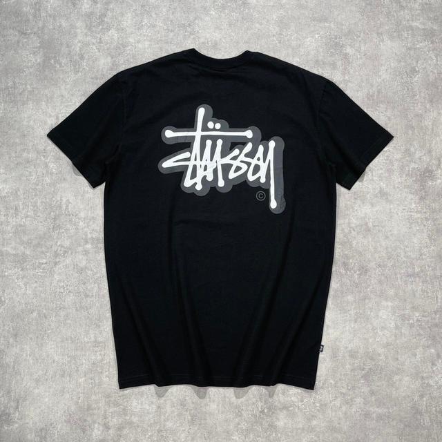 Stüssy Men's T-shirt - Black - M on Productcaster.