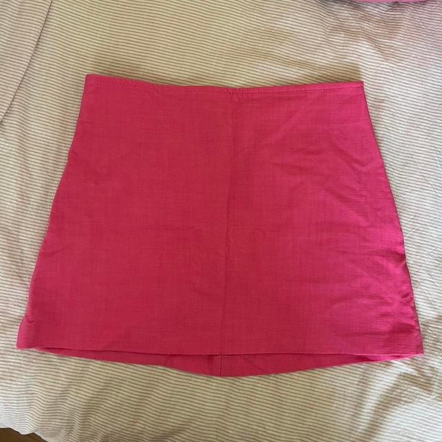 Zara Women's Skirt - Pink - M on Productcaster.