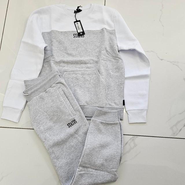 Designer Men's Top - Grey/White - XL on Productcaster.