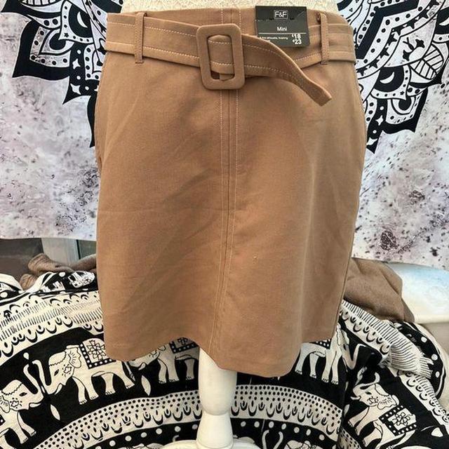 F&F Women's Going out Skirt - Brown - UK 12 on Productcaster.