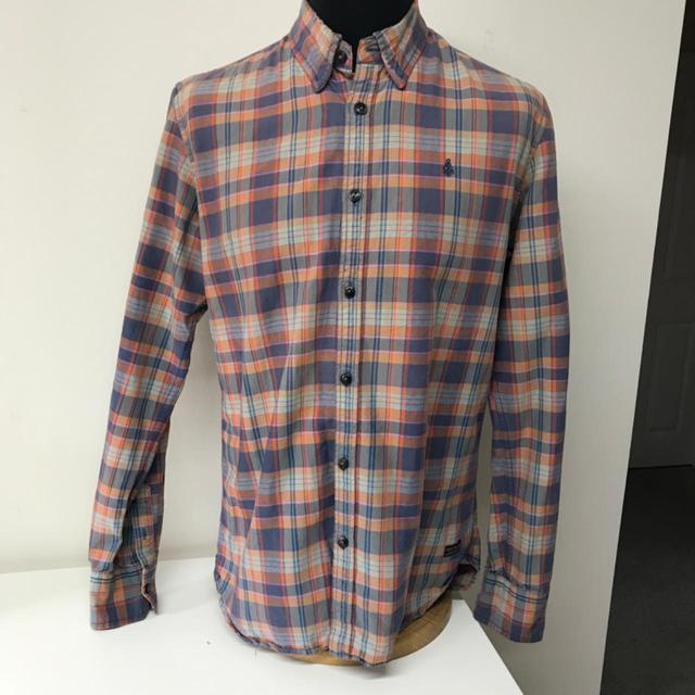 Scotch & Soda Men's Shirt - Multi/Blue - L on Productcaster.