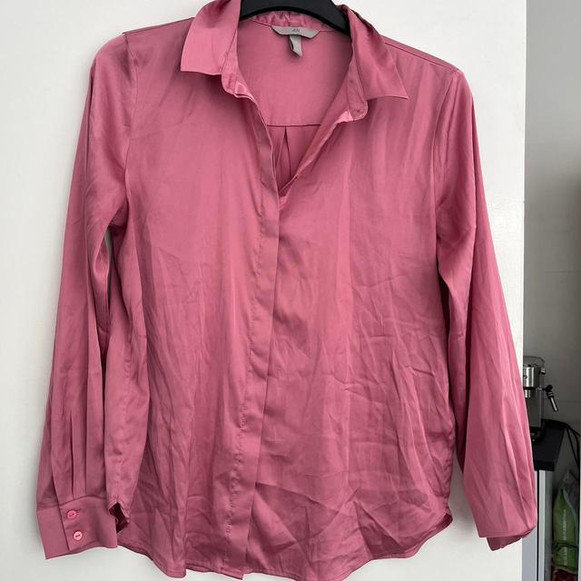 H&M Women's Shirt - Pink - 12 on Productcaster.