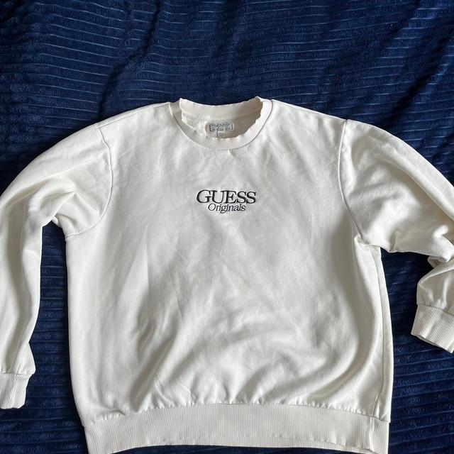 Guess Men's Jumper - White - XL on Productcaster.