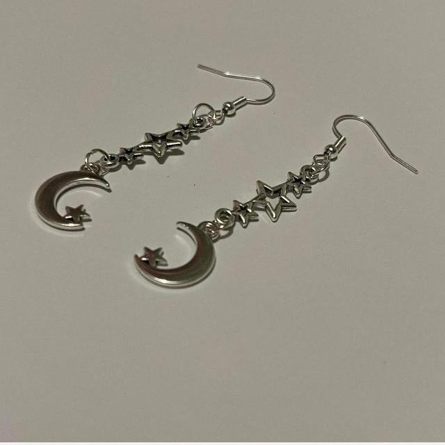 Handmade Women's Earrings - Silver on Productcaster.